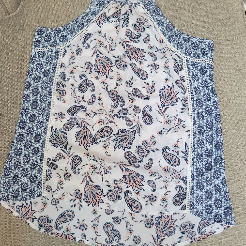 Paisley patterned tank